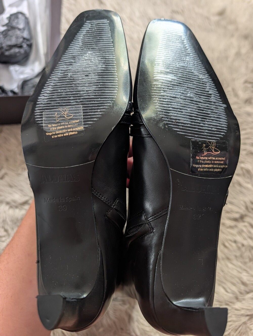 EUC Alohas Nicky Leather Boots in Black - Picture 14 of 16